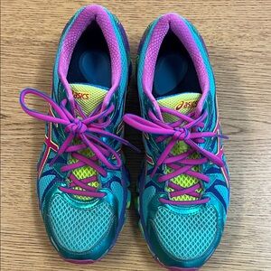 ASICS Gel-Sendai 3, Women's Teal and Pink Athletic Shoes